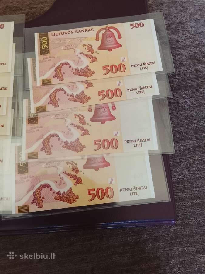 500 litų 2000m. Unc - nuotraukos Nr. 5