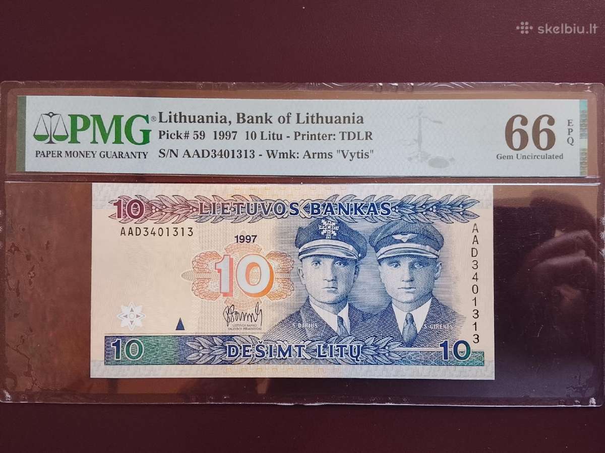 10 litų 1997m.