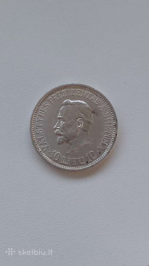 10 litų 1938 m. su Smetona