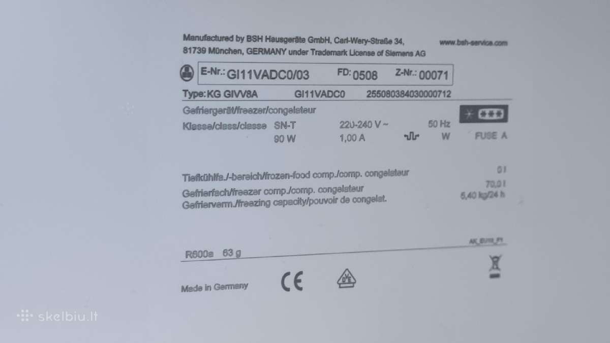 Naujas įmont, Siemens Ki11vadc0+ garantija - nuotraukos Nr. 12