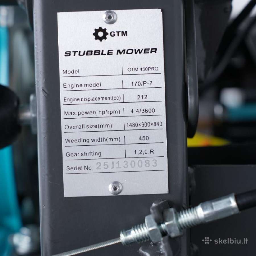 Žolės mulčeris smulkintuvas Gtm 450pro - nuotraukos Nr. 10