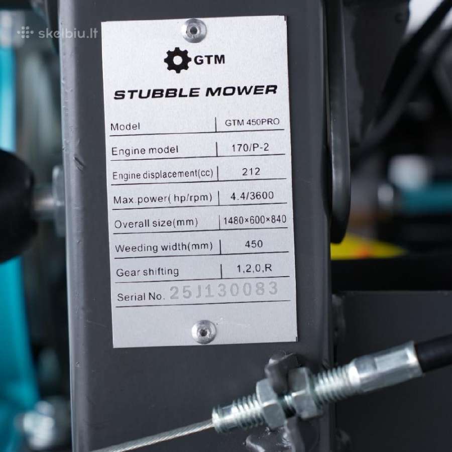 Žolės mulčeris smulkintuvas Gtm 450pro - nuotraukos Nr. 10