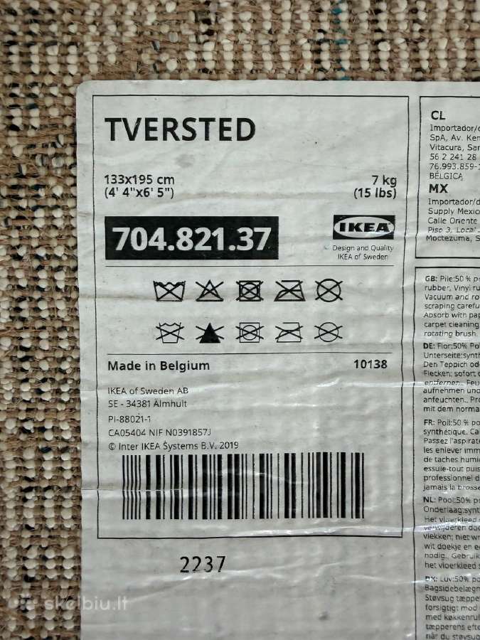 Kilimas Ikea Tversted 133x195cm - nuotraukos Nr. 4