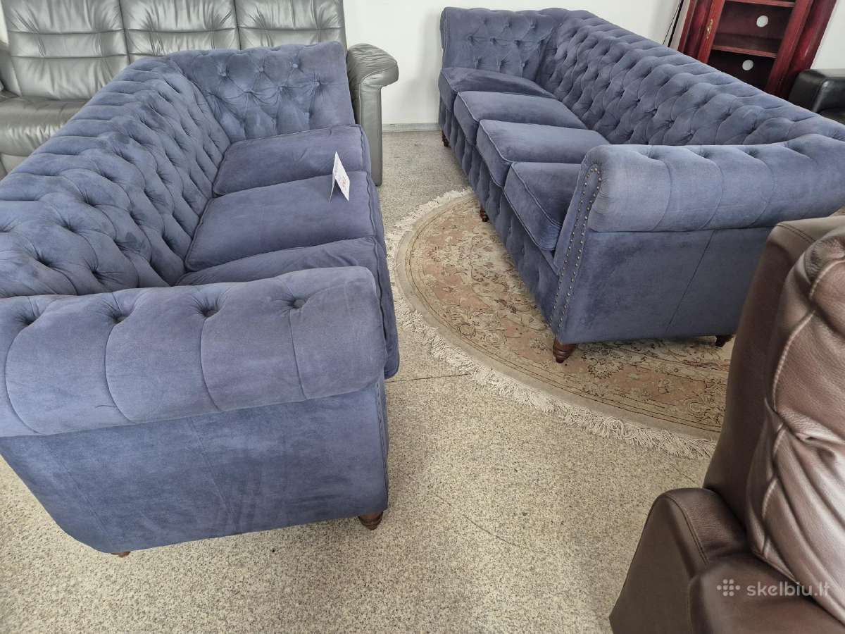 Didelis chesterfieldinis kompleltas 4+3