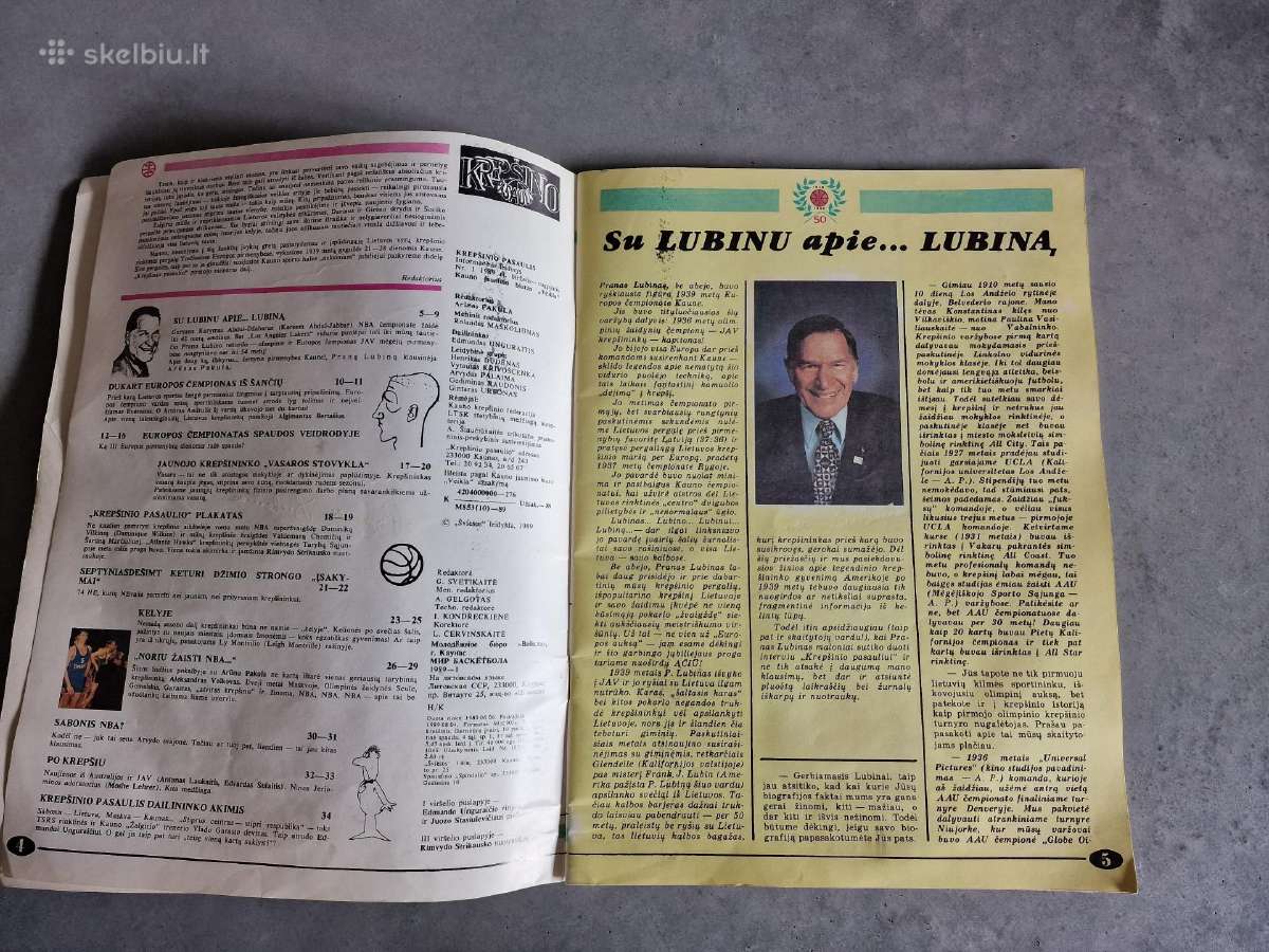 Krepšinio pasaulis – Auksinis jubiliejus 1939–1989 - nuotraukos Nr. 10