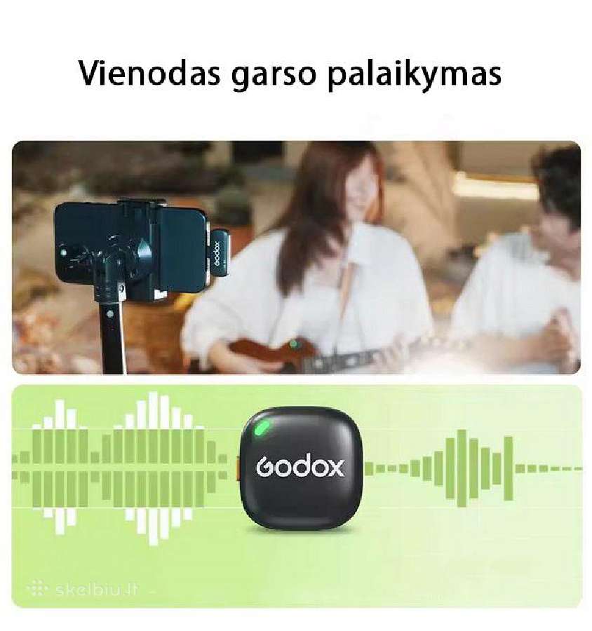„godox“ belaidžiai mikrofonai telefonui - nuotraukos Nr. 2