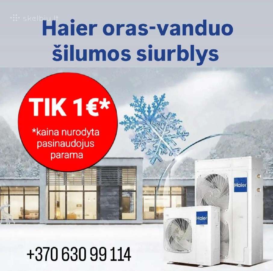Haier šilumos siurblys (Be Lea Paramos) - nuotraukos Nr. 5