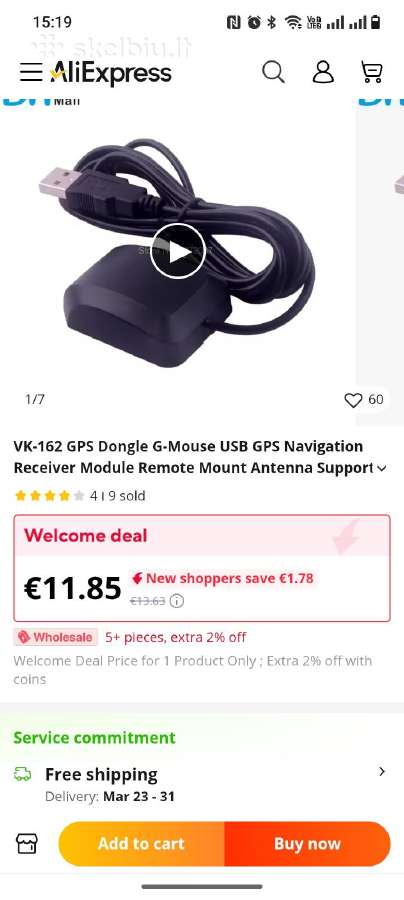 Oem GPS Navigacijos Modulis Vk-162 Su Usb - nuotraukos Nr. 3