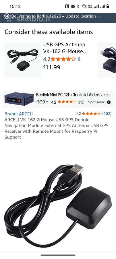 Oem GPS Navigacijos Modulis Vk-162 Su Usb - nuotraukos Nr. 5