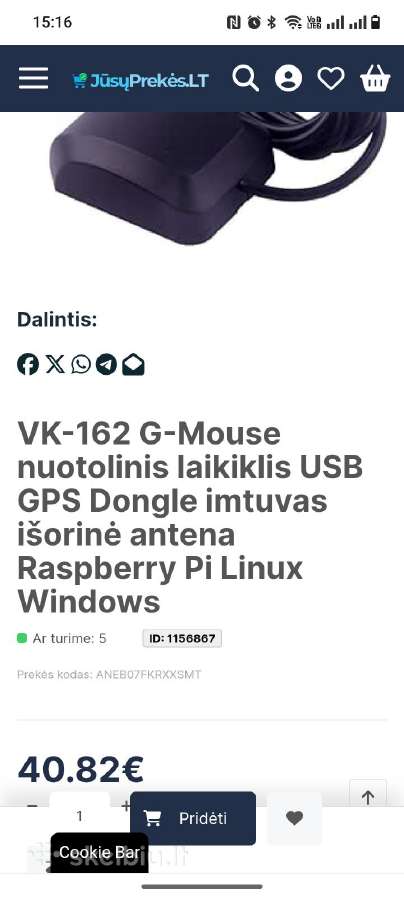 Oem GPS Navigacijos Modulis Vk-162 Su Usb - nuotraukos Nr. 7