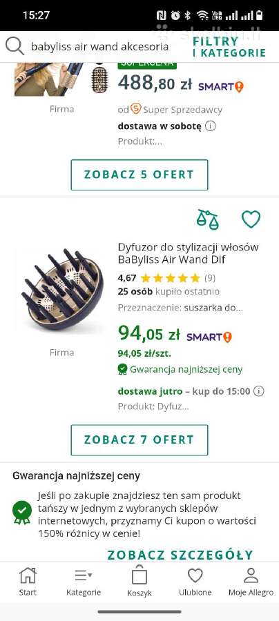 Babyliss keraminis garbanų difuzoriaus antgalis - nuotraukos Nr. 6
