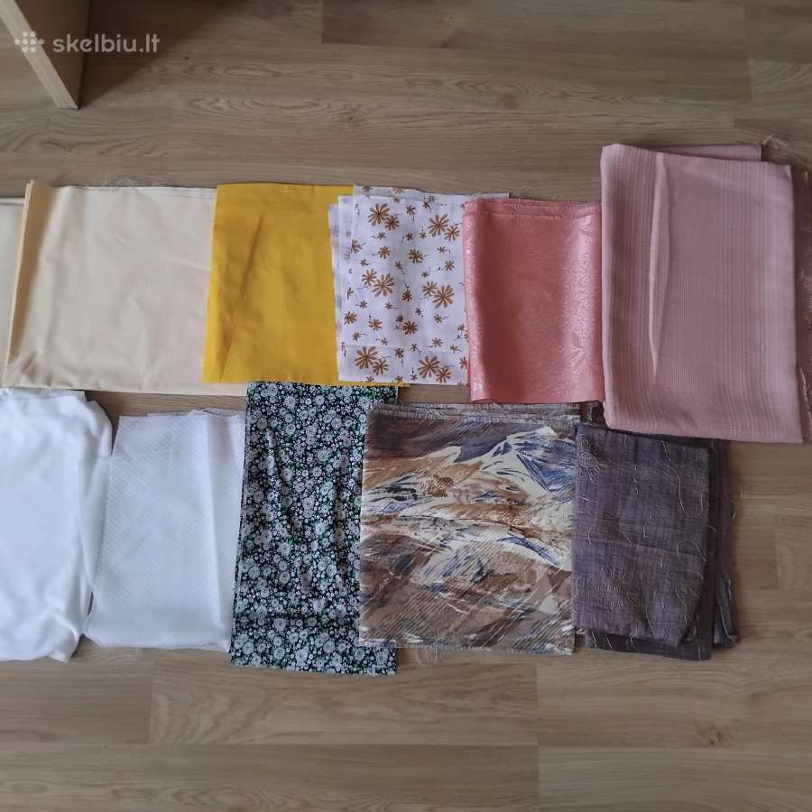 Pigiai kokybiškų audinių atraižos