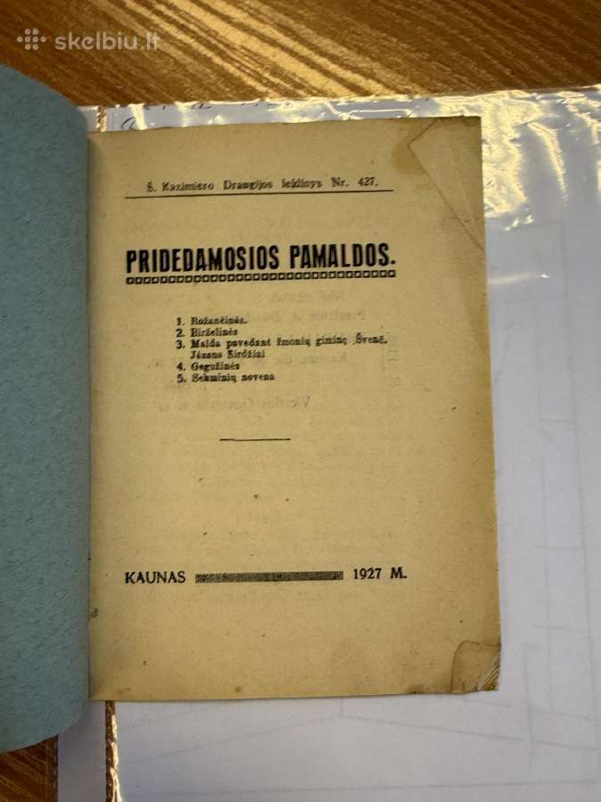 Pridedamosios pamaldos 1927 m. - nuotraukos Nr. 2