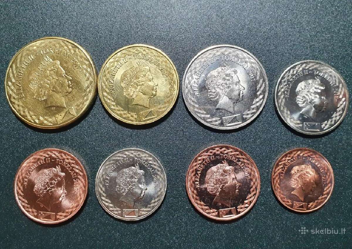 Tokelau centų 2017 metų, 8 vnt. rinkinys - nuotraukos Nr. 2