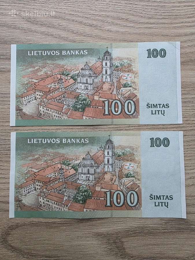 2000 metų 100 litų gražūs apyvartiniai - nuotraukos Nr. 2