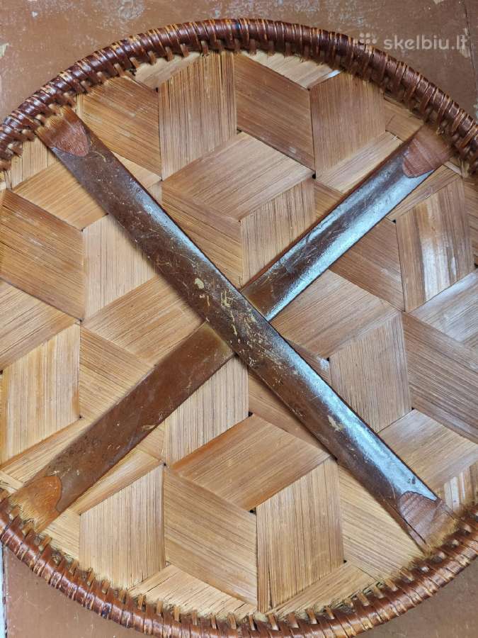 Didelis apvalus rudos spalvos padėklas - nuotraukos Nr. 7