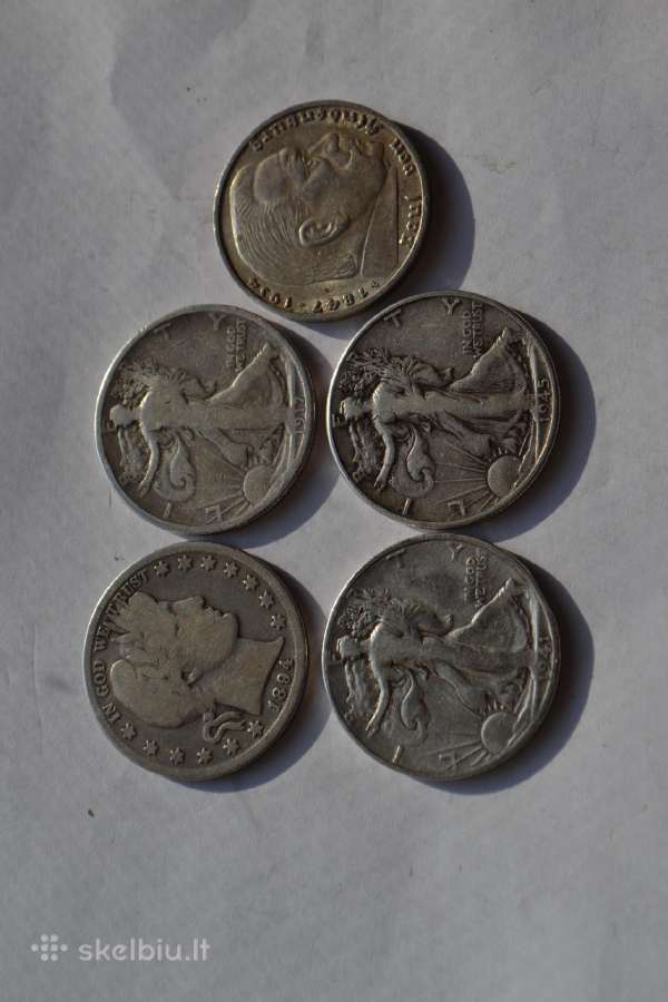 5 Vokiskos markes 1939m.puse dolerio1894,17,41,45m