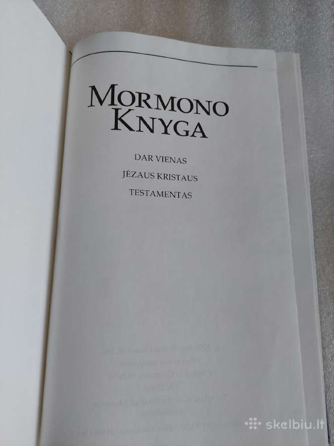 Mormono knyga - nuotraukos Nr. 2