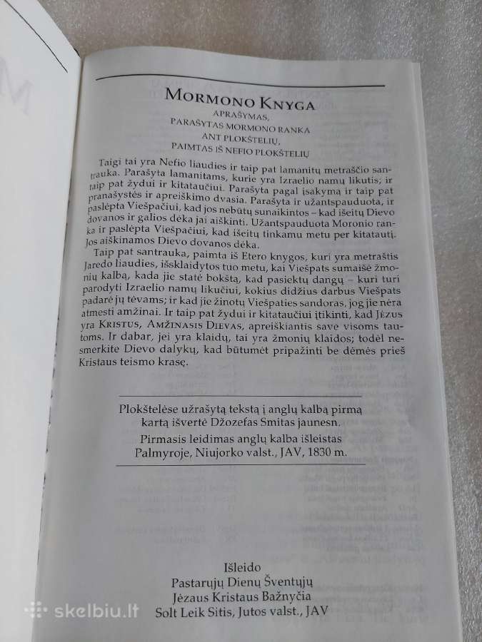 Mormono knyga - nuotraukos Nr. 3