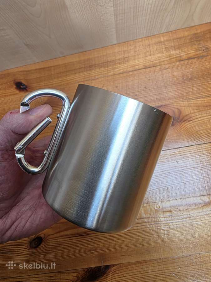 Izoterminis puodelis 300ml su karabinu - nuotraukos Nr. 3