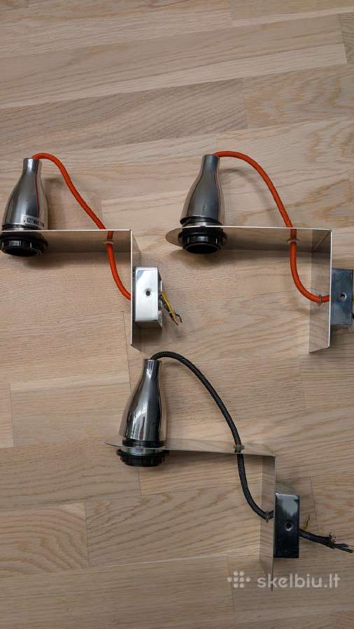 Parduodu 3 vnt. sieninių šviestuvų Ideal Lux Mini