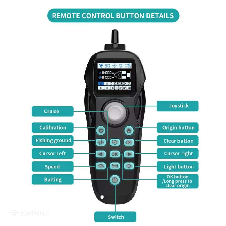 Naujas Flytec V803 GPS jaukinimo laivelis pašaro - nuotraukos Nr. 9
