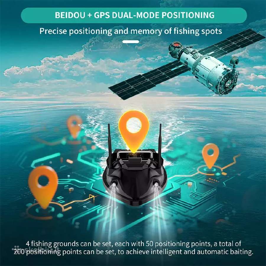 Naujas Flytec V803 GPS jaukinimo laivelis pašaro - nuotraukos Nr. 10