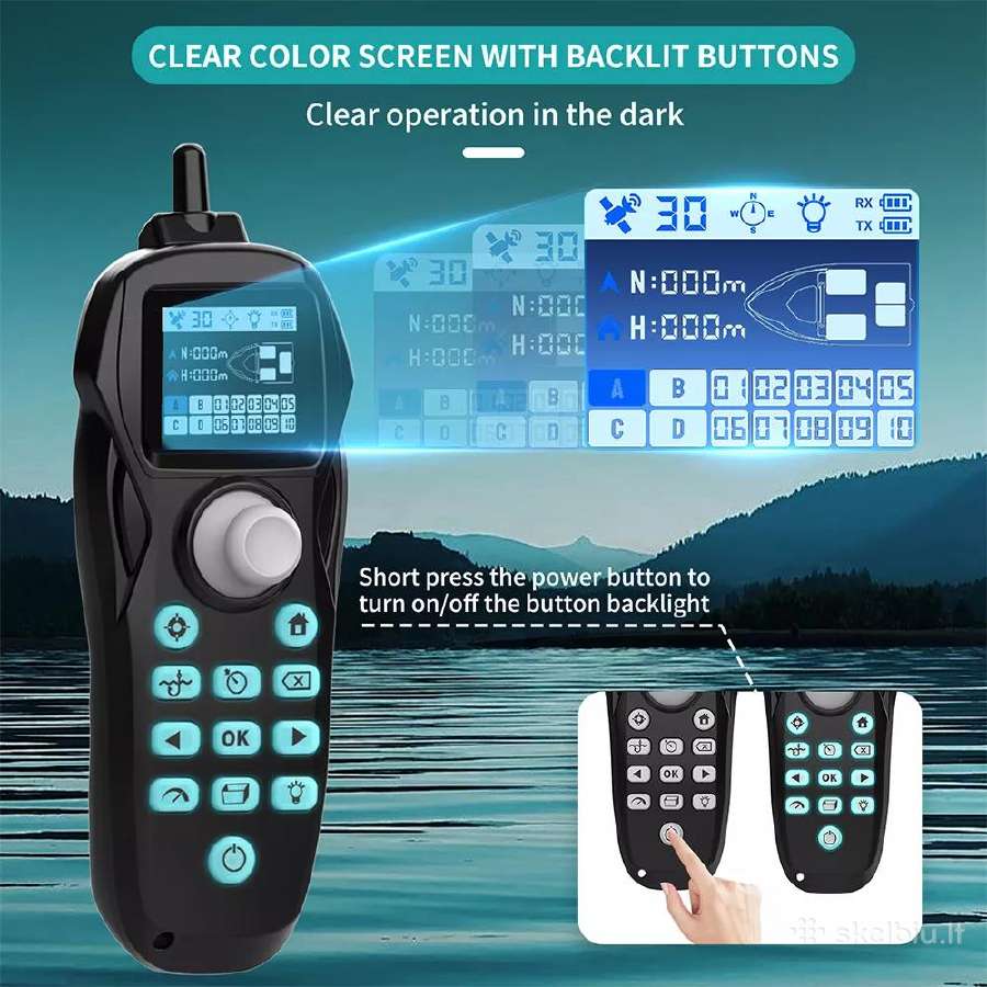 Naujas Flytec V803 GPS jaukinimo laivelis pašaro - nuotraukos Nr. 11