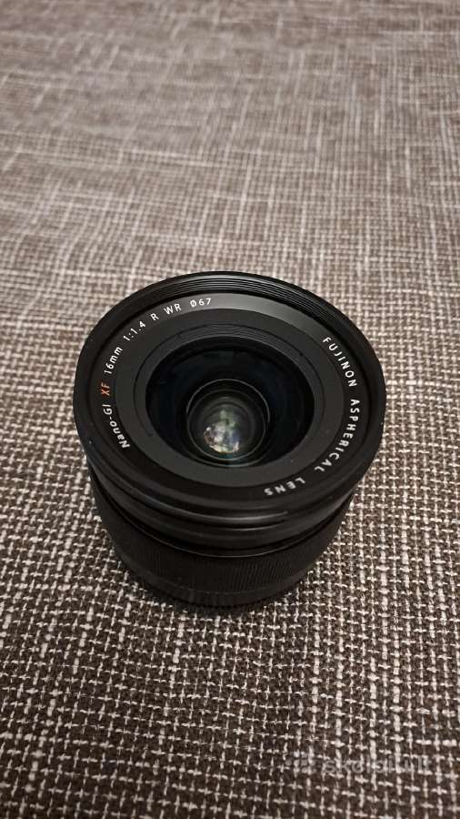 Fujinon Nano-gi Xf 16mm f/1.4 R WR 67mm objektyvas