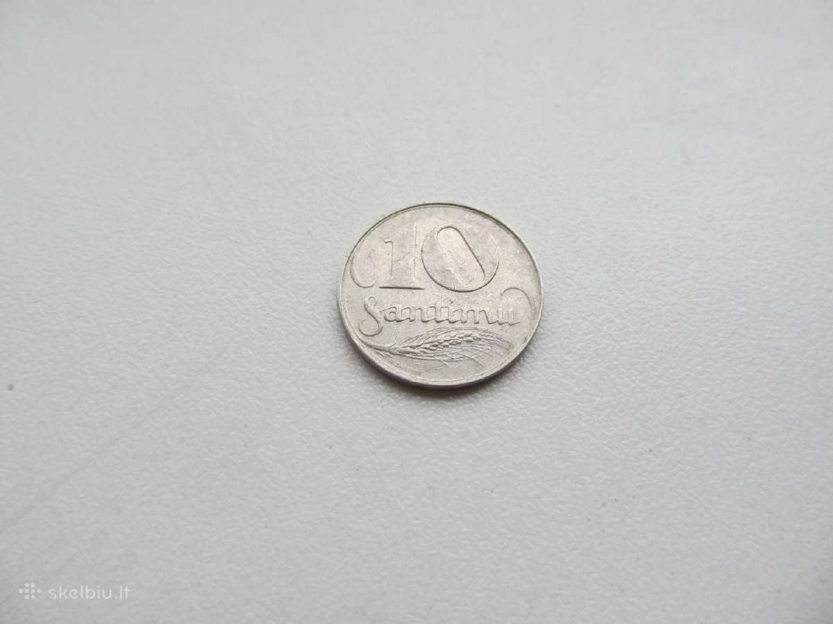 10 santimu , Latvija , 1922 .
