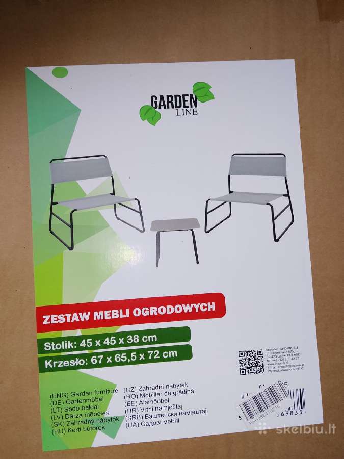 Lauko baldų komplektas 3-jų dalių