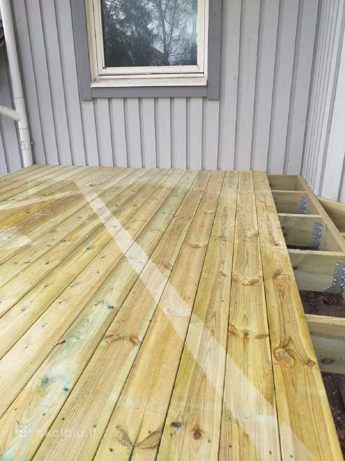 Karkasinių namų ir terasų statyba su planavimu - nuotraukos Nr. 7
