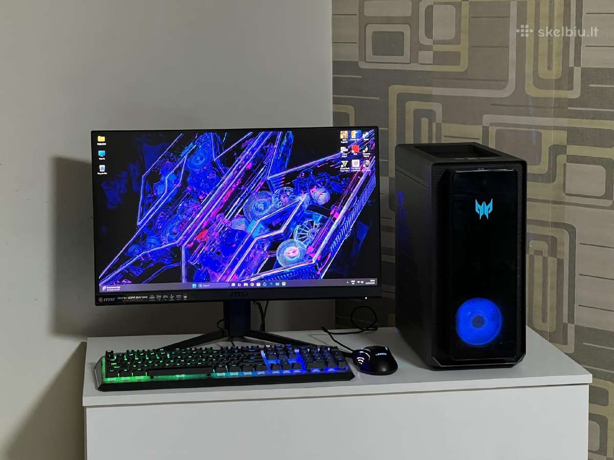 Parduodamas Predator Su Rtx 4070s, I7-14k, Ddr5.