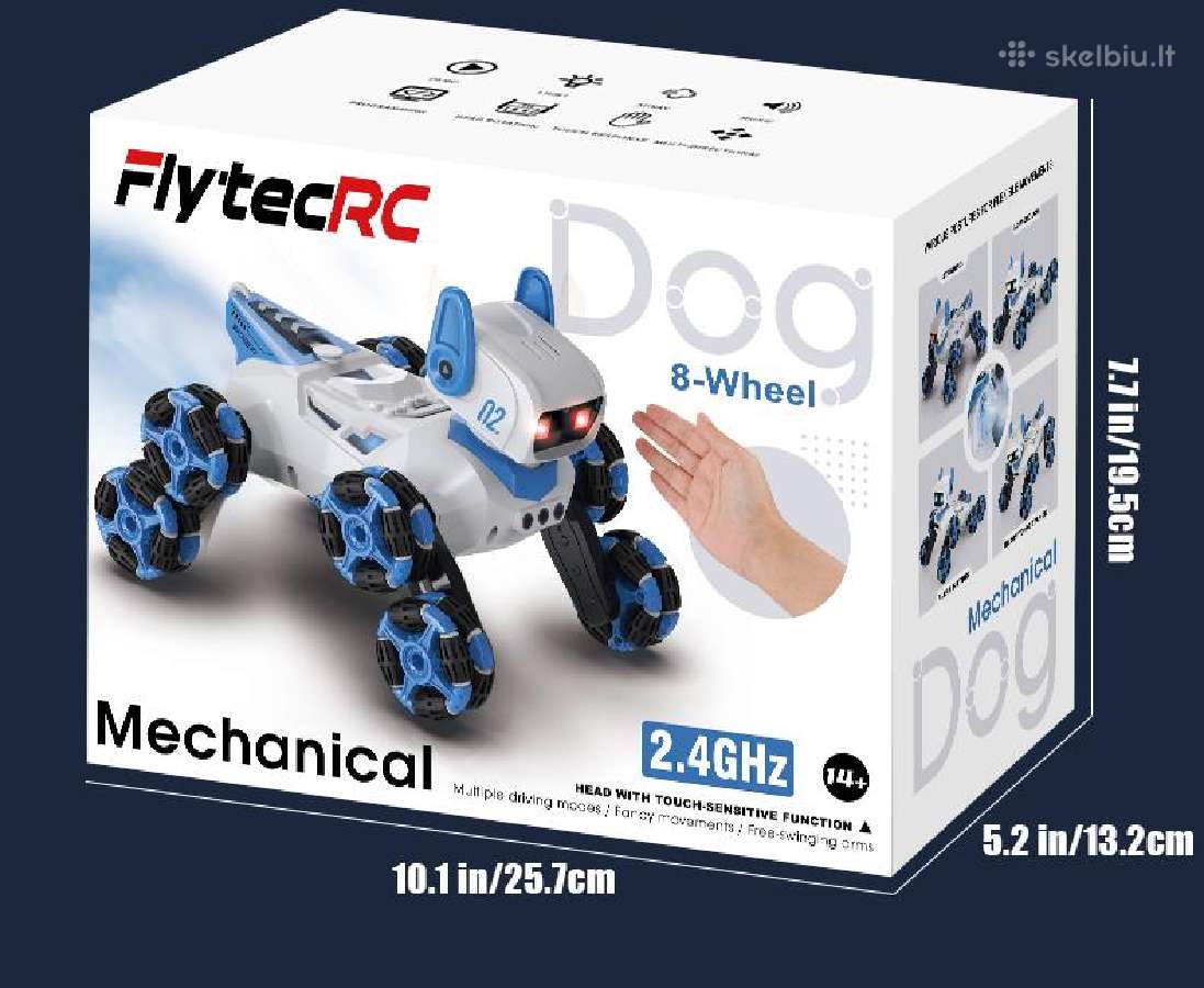 RC Robotas šuniukas valdomas pulteliu su funkcijom - nuotraukos Nr. 6