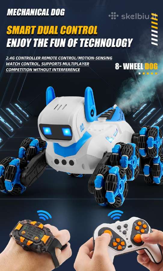 RC Robotas šuniukas valdomas pulteliu su funkcijom - nuotraukos Nr. 11