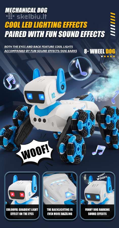 RC Robotas šuniukas valdomas pulteliu su funkcijom - nuotraukos Nr. 14