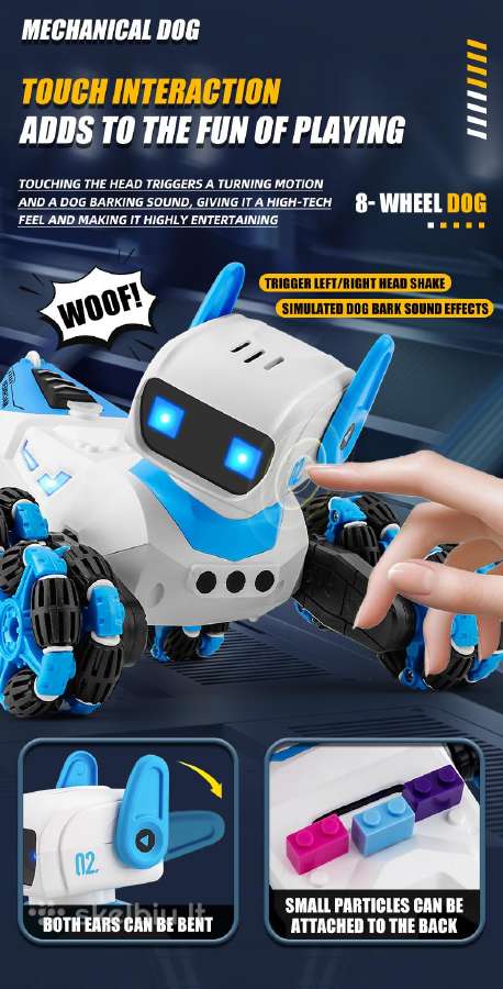 RC Robotas šuniukas valdomas pulteliu su funkcijom - nuotraukos Nr. 15