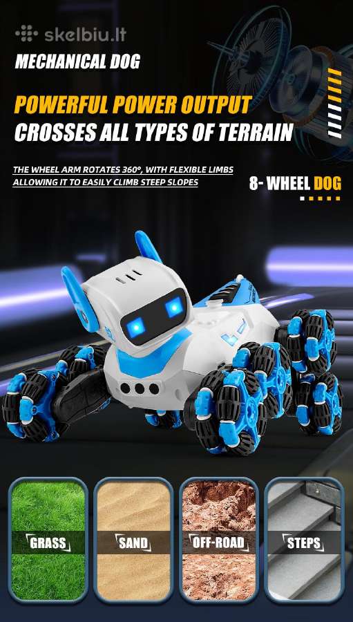 RC Robotas šuniukas valdomas pulteliu su funkcijom - nuotraukos Nr. 17