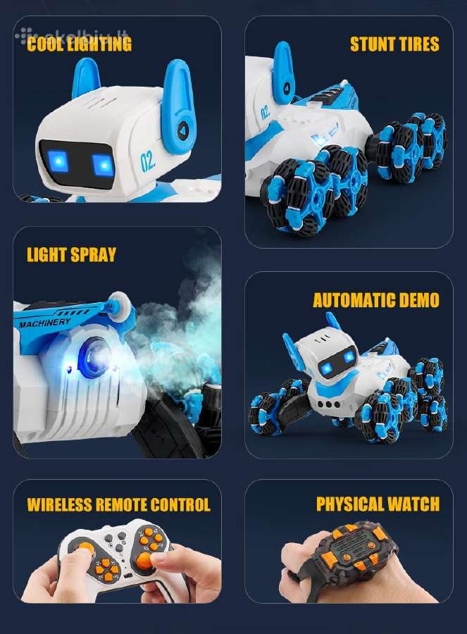 RC Robotas šuniukas valdomas pulteliu su funkcijom - nuotraukos Nr. 21
