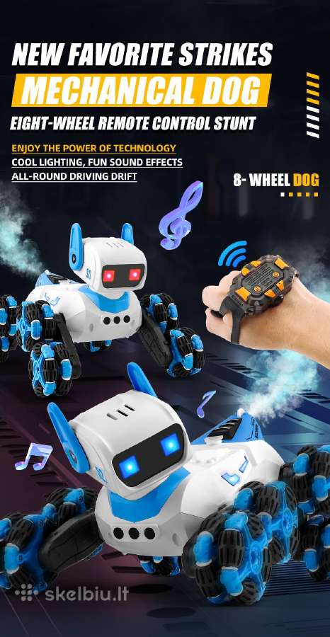 RC Robotas šuniukas valdomas pulteliu su funkcijom - nuotraukos Nr. 22