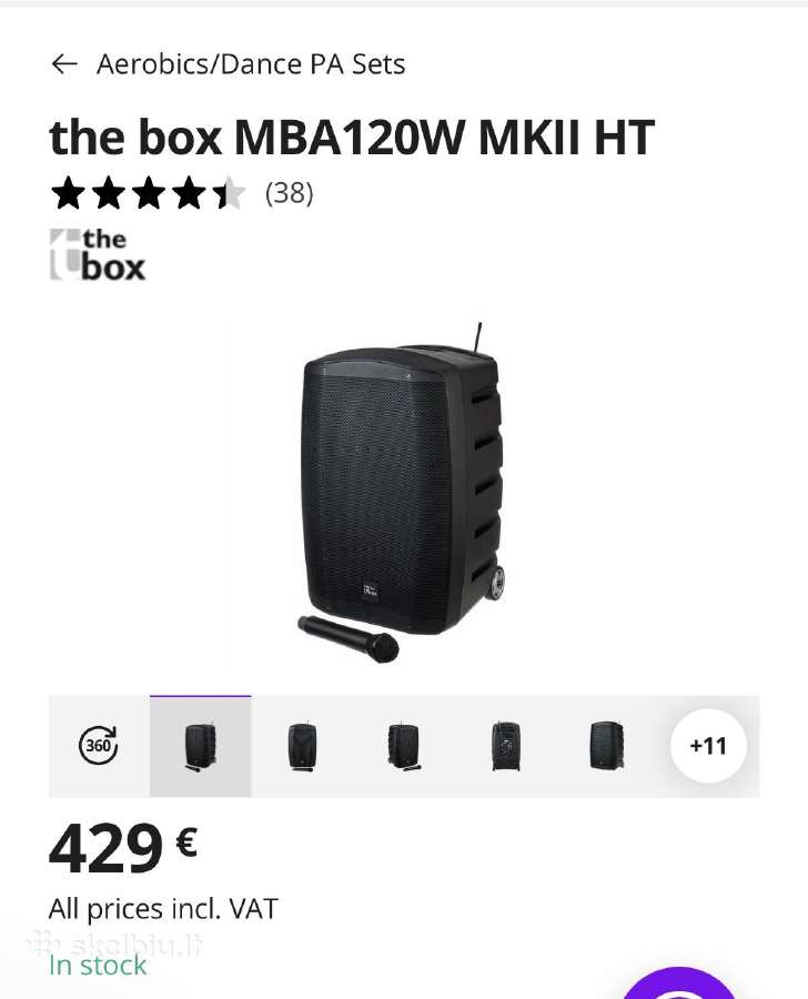 Kolonėlė the box Mba120w Mkii Ht