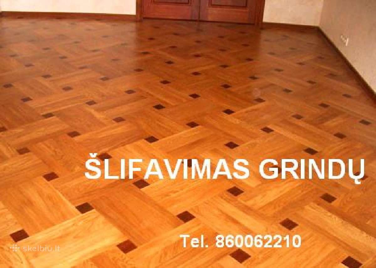 Parketo,medinių grindų šlifavimas ir lakavimas