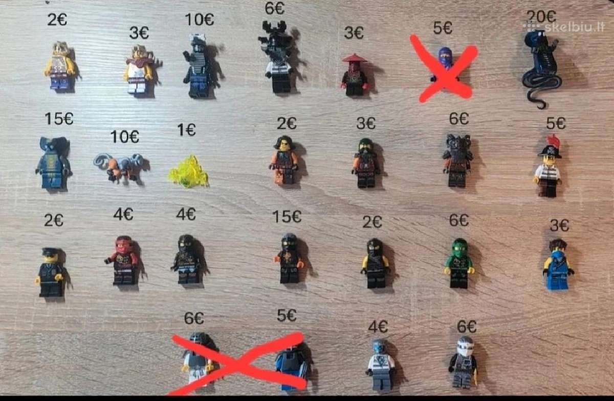 Lego ninjago figūrėlės
