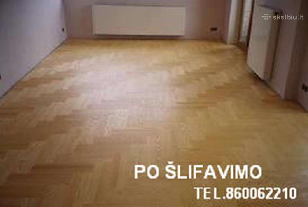 Parketo,medinių grindų šlifavimas ir lakavimas - nuotraukos Nr. 12
