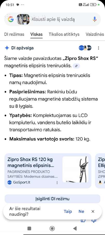 Treniruokilis Zipro beveik naujas - nuotraukos Nr. 6