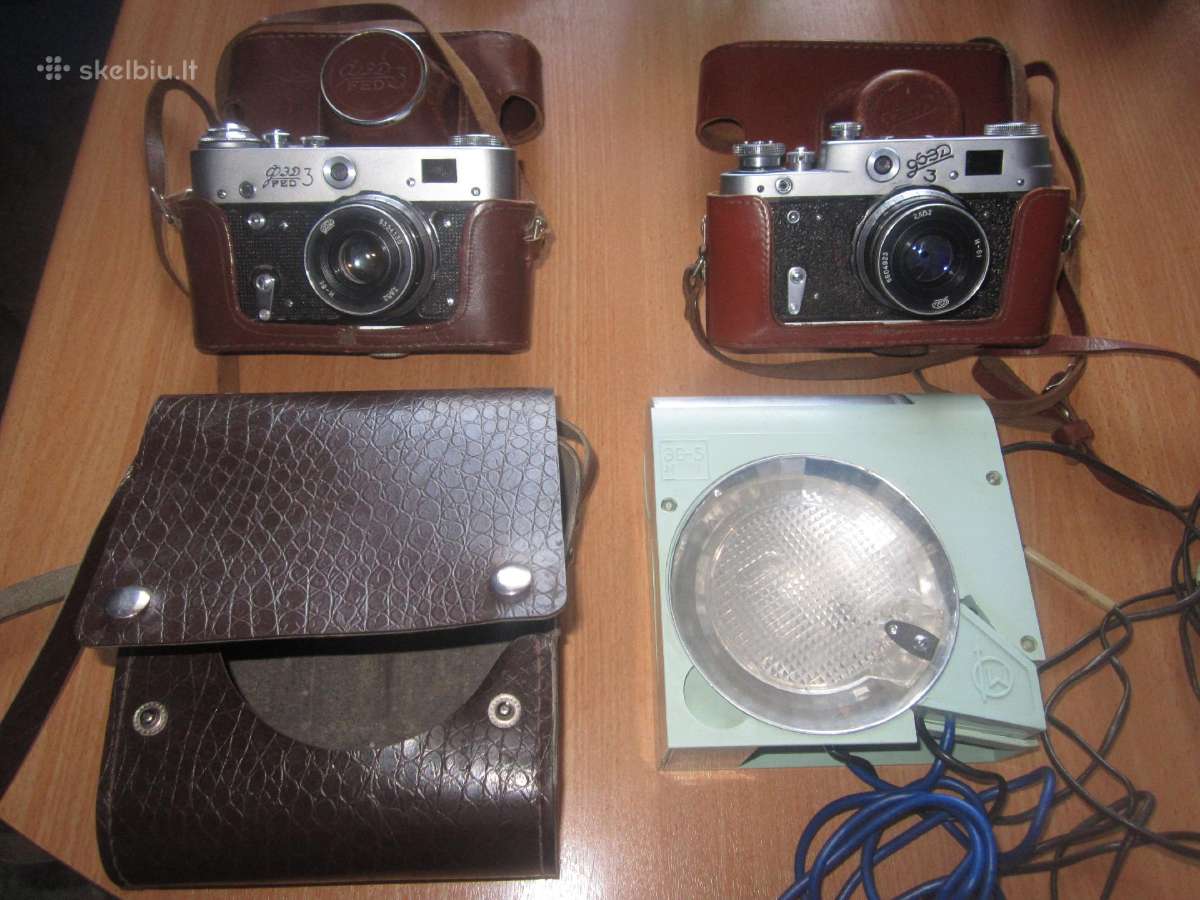 Tair-45t,skaidrės,nikon-objektyvai,fed-3,zorkij-5. - nuotraukos Nr. 30