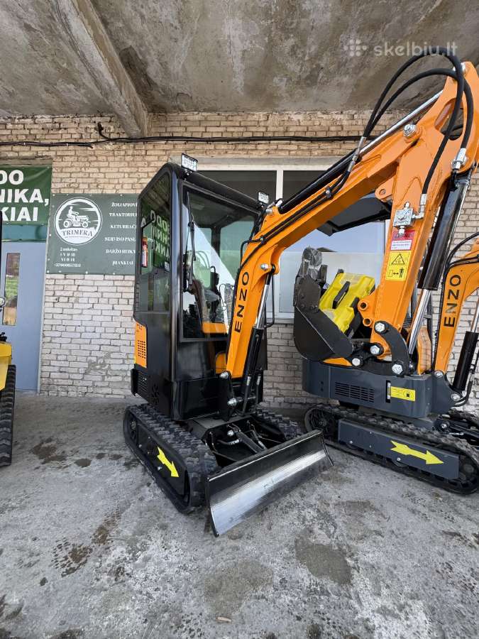 Nauji mini ekskavatoriai ir krautuvai Enzo - nuotraukos Nr. 3