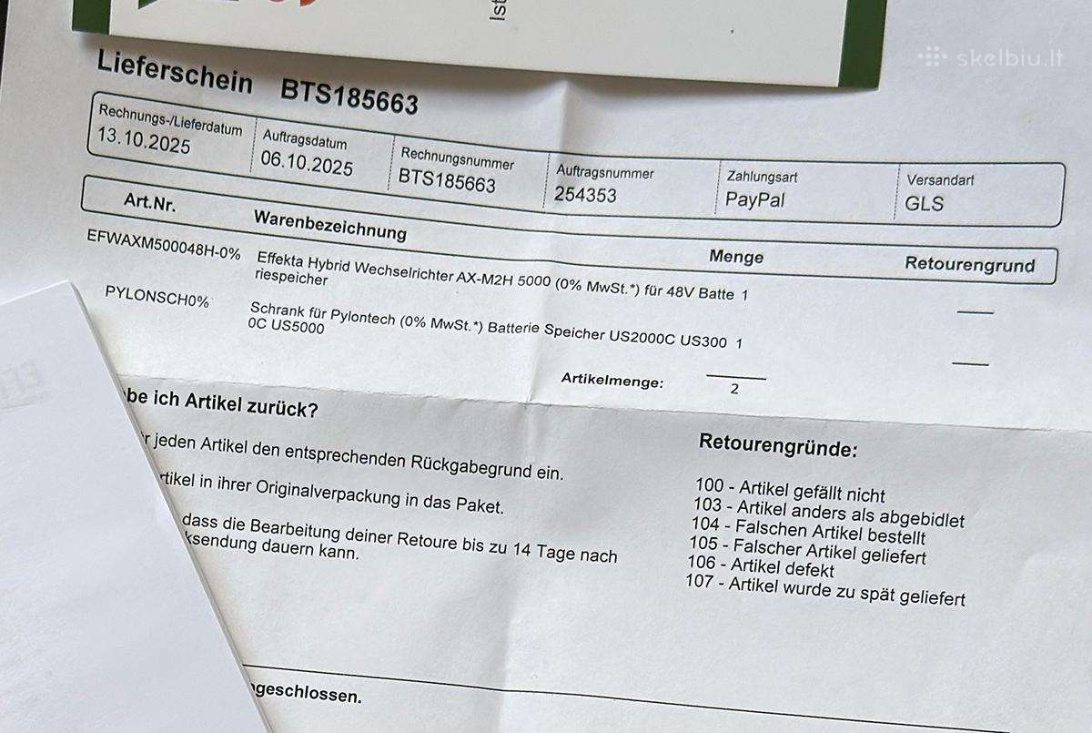 Naujas hibridinis inverteris Effekta (Vokietija) - nuotraukos Nr. 7