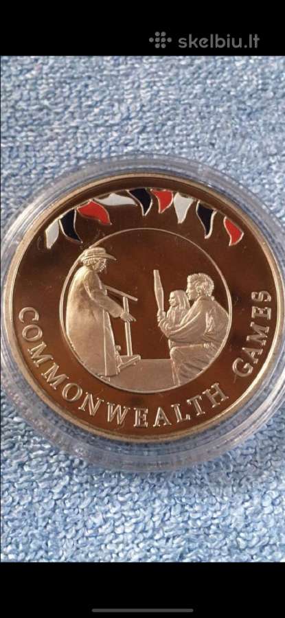 Moneta Falkland islands 2002m. 50 pensu, sidabras