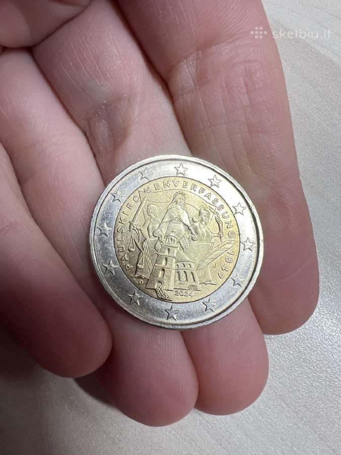 Vokietijos 2 eur moneta 2024 m